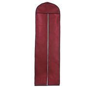 HIMRY Atmungsaktiver Kleidersack 180cm lang, Langer Reissverschluss, Schutzhülle für Brautkleider/Abendkleider/Anzüge/Mäntel, Dunkelrot, KXB1005 Darkred