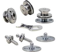 Hindermann Loxx-Druckknöpfe, mit Selbstsicherung, 5er-Set