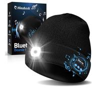 Hinshark Geschenke für Männer/Frauen, Bluetooth Mütze mit LED Licht, Männer Geschenke Weihnachten, Geburtstagsgeschenk Kleine Lustige Geschenke für Männer Weihnachten, Wintermütze Beanie Herren