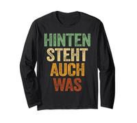 Hinten Steht Auch Was Shirt Spruch Hinten Steht Auch Wat Langarmshirt