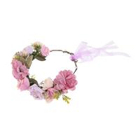 HINTRMENT Elegantes Rosen Blüten Haarband aus Seidenstoff und Polyester Verstellbar für Damen Komfortabel und Modisch als Blumenkranz für Hochzeitsfotos und Festlichkeiten