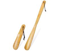 HINTRMENT Schuhlöffel für Senioren Praktische Schuhanziehhilfe 2 Stück mit Langem 40cm und Kurzem 16cm Griff und Bequemes Anziehen ohne Bücken im Alltag