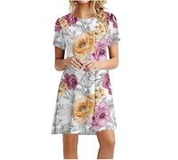 HINTSAN Festliches Kleid Mädchen Sommerkleider Damen Kurz Kleider Damen Lang Elegant Abendkleid Strandkleider Damen Sexy Sommerkleid Maxi Einfarbiges Ärmelloses Sexy Strandkleid Sommerkleid Rot