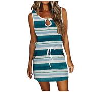 HINTSAN Hochzeitsgast Kleid Damen Sommerkleid Damen Lang Boho Sexy Kleider Sommerkleid Kurzarm Sommerkleider Damen Midi Bunt Kleider Damen Lang Rosa Sommerkleider Damen Generic