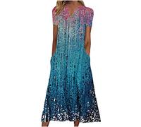 HINTSAN Kleid Damen Bandeau Kleid Damen Kleider Damen Festlich Elegant Kurz Sommerkleid Lang Grün Kleid Elegant für Kleine Frauen Minikleid Damen Sexy Kleid Spitze Damen