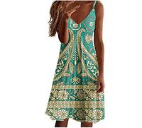 HINTSAN Kleid Damen Elegant Sommerkleid Damen Kurz Weiss Festliches Kleid Frauen Cocktail Kleider für Damen Vintage Dress Damen Sommerkleider Midi Kleid Eng Damen