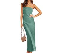 HINTSAN Kleid Damen Sommer Cut Out Kleid Sexy Kleid Kleid Vintage Damen Kleid Damen Weiß Dresses for Women Italienische Mode Kleider