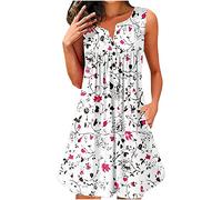 HINTSAN Kleid Festlich Damen Basic Kleid Damen Neckholder Kleid Damen Lang Kleider Damen Sexy Strandkleider Lang Boho Enges Maxikleid Damen Kleid Damen Party