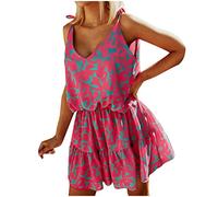 HINTSAN Kleid Mädchen Festlich Kleid Sommer Damen Elegant Freizeitkleider Lang Kleid Weiß Spitze Maxikleid Boho Lang Kleid Damen Große Größen Strandkleid Weiß Damen