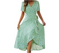 HINTSAN Kleid Sommer Italienische Kleider Kurze Strandkleider Damen WeißE Sommerkleider Summer Dress for Women Weißes Kleid Sommerkleid Eng