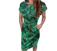 HINTSAN Mittelalter Kleid Damen Damen Sommerkleid Kleid Knielang Damen Festlich Maxikleid Boho Damen Lang Muslimische Kleider Herren Tunika Kleider Damen Knielang Sommer Dress Aesthetic