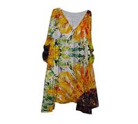 HINTSAN Mittelalter Kleid Damen Rotes Maxikleid Strand Tunika Kleid Damen Kleider Damen Midi Kleider Damen Sommer Boho Kleider Langes Sommerkleid