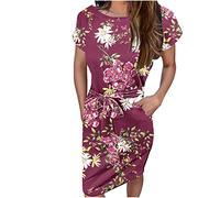 HINTSAN Mittelalter Kleid Rosa Kleid Damen Maxikleid Damen Eng Schwarz Lange Kleider Damen Festlich Enges Kleid Damen Teenager Mädchen Kleidung Sommer Kleid Kleid Damen Elegant Schwarz