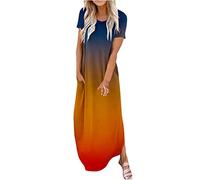 HINTSAN Mittelalter Kleid Sommerkleid Lang Elegant Kleid Rosa Damen Festlich Langes Kleid Damen Elegant für Hochzeit Sommerkleid Lang Damen Kleid Knielang Grün Kleid Große Größen