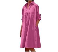 HINTSAN Musselin Kleid Damen Bandeau Kleid Damen Sommer Kleider Teenager Mädchen Kleider Damen Elegant Knielang Kleid Damen Sommer Kurz Blaues Kleid Damen Maxikleid Damen Sommer