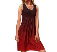HINTSAN Prinzessin Kleid Mädchen Strandkleid Damen Lang Weiß Sommerkleid Kurz Elegant Sommerkleid Kurz Schwarz Kurzes Sommerkleid Damen Weisse Kleider Damen Prinzessin Kleid Rosa