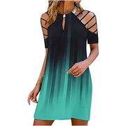 HINTSAN Sommerkleid Damen Lang Sale Angebote Lang V-Ausschnitt Leinenkleid Blusenkleid Meine bestellungen anzeigen Brautjungfer V-Ausschnitt Split Maxikleid Sommer V-Ausschnitt Freizeitkleid