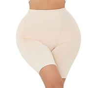 Hip Enhancer Gepolsterte Höschen Shapewear BBL Shorts Butt Pads Unterwäsche für Damen, beige-verstärkt, 5XL