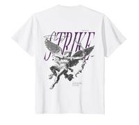 Hip Hop Angel Vintage Edgy Y2K Backprint Streetwear Engel T-Shirt, Kinder, Weiß, 152