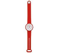 Hip Hop Damen Armbanduhr Hero.Dot Poppy Red 3H Lady in der Farbe Rot mit Silikonarmband, Gehäusedurchmesser: 34 mm, HWU1102