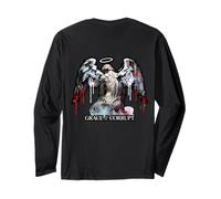 Hip Hop Engel Vintage Edgy Y2K Backprint Streetwear Angel Langarmshirt