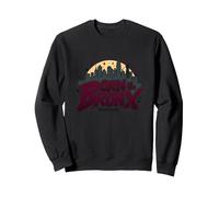 Hip Hop Geboren in der Bronx Urban NYC Skyline Art Sweatshirt, Unisex für Erwachsene, Schwarz, XL