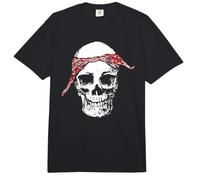 Hip-Hop-Halstuch mit Totenkopf und rotem Hund im Retro-Rap-Stil Comfort Colors Adult Heavyweight T-Shirt