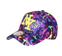 Hip Hop Honour Kinderkappe Leopard, Rosa und Violett, NY-Baseball, 7 bis 11 Jahre - Jungen, Rosa, Einheitsgröße