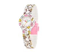 HIP HOP, Kids Fun-Kollektion, Armbanduhr für Mädchen, Rainbow & Einhorn, austauschbares und verstellbares Silikonband, farbige Indizes und Kugeln, Gehäuse 28 mm, Quarzwerk, wasserdicht, Modern