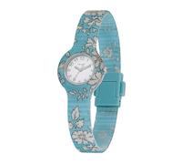 HIP HOP, Kollektion Winter Blossom, Damenuhr Armbanduhr mit Winterblumen mit Liberty-Textilien und Silikonarmband, wasserdicht, Uhr