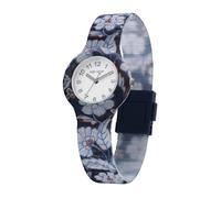 HIP HOP, Kollektion Winter Blossom, Damenuhr mit Winterblumen mit Liberty-Textilien und Silikonarmband, wasserdicht, Armband