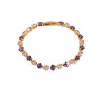 Hip-Hop-Schmuck, bunt, quadratisch, Unisex, Tenniskette, verstellbar, Handkette, Handgelenk-Zubehör, Party, Hip-Hop-Kultur, inspirierend, Unisex, フリーサイズ