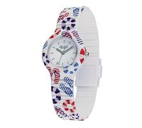 HIP HOP Uhr Summer Vibes Kollektion einfarbiges zifferblatt nur zeitwerk - 3H Quarz und bedrucktes silikonarmband für Damen