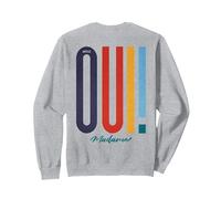 Hip Hop Urban Y2K Vintage Retro Edgy Backprint Streetwear Sweatshirt, Unisex für Erwachsene, Grau Meliert, XXL