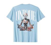 Hip Hop Vintage Edgy Urban Y2K Backprint Streetwear Roboter T-Shirt