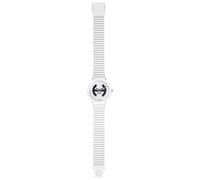 HIP HOP Watches - Damenuhr Vanilla Soul HWU0530 - Solar Kollektion - Silikon-Armband - Wasserdicht bis 5 ATM - 34mm Gehäuse - Weiß - Quarzwerk