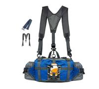 Hip Pack Wanderpack - Langlebiger Riemen, Reißverschlussbeutel | Multifunktionaler Jogging -Träger, kompakter Weste Sling Sling für Trekking -Radsport -Abenteuerjagdausflug im Freien Fischereistrainin