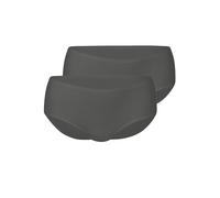 Hipster ANITA "2er Pack Hipster Essentials", Damen, Gr. S/M, grau (anthrazit), Obermaterial: 80% Polyamid PA. 20% Elasthan EL., Unterhosen (10307345-S) anthrazit
