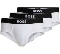 Hipster BOSS "3P BOSS ONE", Herren, Gr. L (52), weiß (weiß 100), Jersey, Obermaterial: 95% Baumwolle, 5% Elasthan, unifarben, Unterhosen (61673502-L) weiß 100