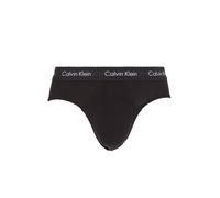Hipster "CK HIP BRIEF 3PK", Herren, Gr. M, 3 Stk., schwarz, Jersey, Obermaterial: 95% Baumwolle, 5% Elasthan, CALVIN KLEIN UNDERWEAR, unifarben, körpernah, Unterhosen, mit Logo-Stretchbund (93449262-M