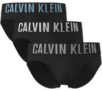 Hipster "HIP BRIEF 3PK", Herren, Gr. XL (54), 3 Stk., schwarz w, harbor mist logo, schwarz w,, Jersey, Obermaterial: 95% Baumwolle, 5% Elasthan, CALVIN KLEIN UNDERWEAR, körpernah, Unterhosen, mit Logo