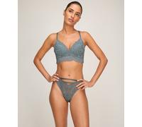 Hipster HUNKEMÖLLER "Andrea Brazilian", Damen, Gr. S, blau, 87% Polyamid, 13% Elasthan, Unterhosen (81331162-S) blau