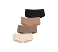 Hipster LASCANA Gr. 40/42, bunt (champagner, nougat, beige, schwarz) Damen Unterhosen (53165421-40) champagner, nougat, beige, schwarz