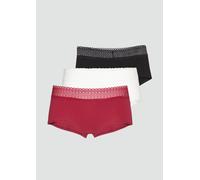 Hipster mit Spitze im 3er-Set 36/38 rot|schwarz|weiß 6008374.3946.36_38