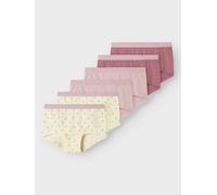 Hipster NAME IT "NKFHIPSTER 6P BUTTERCREAM FLORAL NOOS", Herren, Gr. 92, 6 Stk., beige (buttercream), Jersey, Obermaterial: 95% Baumwolle, 5% Elasthan, bedruckt, unifarben, eng, Unterhosen Hipster (60