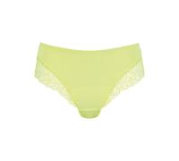 Hipster NATURANA "The Friday", Damen, Gr. 38, gelb (sunny lime), Microfaser, Obermaterial: 87% Polyamid, 13% Elasthan. Miedereinsatz: 89% Polyamid, 11% Elasthan, bequem, Unterhosen, mit Spitze, femini