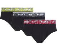 Nike Brief Unterhose schwarz rot grau (3er Pack) - S
