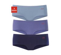 Hipster S.OLIVER, Damen, Gr. 36/38 (M), blau (blaufarben), Jersey, Obermaterial: 90% Baumwolle, 10% Elasthan (LYCRA), unifarben, Unterhosen, aus elastischer Baumwoll-Qualität (885235-36) blaufarben