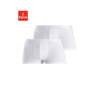 Hipster S.OLIVER, Herren, Gr. L, 2 Stk., weiß, Obermaterial: 50% Baumwolle, 43% Modal (TENCEL™), 7% Elasthan (LYCRA), unifarben, körpernah, Unterhosen, knapp sitzende Boxershorts aus weichem Modal (40