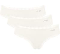 Sloggi Damen Unterhose GO Crush Hipster, 3-Pack, M, Silk White